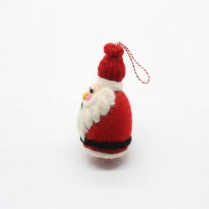 <b>Wool</b> Santa Claus Ornament Red White Knit Christmas Decoration Hanging Toy for Kids 3-6 Years Unisex - Product Image 2