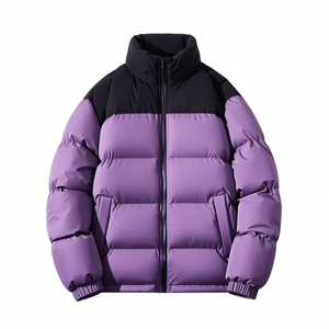 2026 Designer Winter Warm Regular Premium Quality Custom Logo Solid Front Coated <b>Men</b> <b>Puffer</b> <b>Jacket</b> Stand Waterproof - Product Image 4
