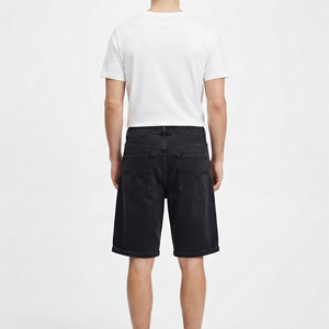 Manufacture <b>Drawstring</b> Waist Long <b>Jeans</b> Shorts <b>Men</b> Stonewashed Denim Shorts <b>Men's</b> Hip Hop Streetwear Denim <b>Jeans</b> Shorts <b>Mens</b> - Product Image 3