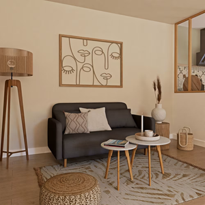 Decoración de pared con rostros abstractos de ratán natural Handwicker, arte decorativo rústico para pared, precio al por mayor desde Vietnam - Product Image 3