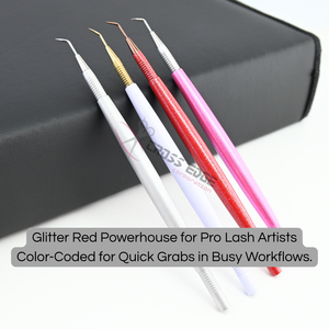 High Performance <b>Eyelash</b> <b>Separator</b> Applicator Tool L-Shaped Stainless Steel Nonslip Double Ended Fine Tip Lash Isolation Tool - Product Image 5