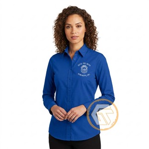 Chemise décontractée sur mesure pour femmes, col rabattu, manches raglan, 100% coton respirant, pour la sororité Zeta Phi Beta - Product Image 1