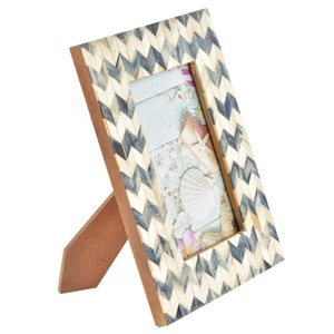 Bone Inlay Handmade UV Printed Eco-Friendly Durable Photo <b>Frame</b> with Rustic Modern Design for Home & Tabletop Decor - Product Image 6