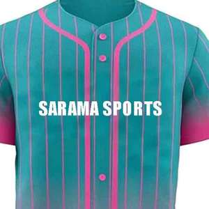 Dernier design de maillot de baseball pour hommes à prix avantageux, couleur unie, taille personnalisée, maillot de baseball en sublimation - Product Image 3