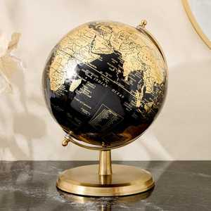 Globo Terráqueo Vintage con Base de Bronce |   Diseño Clásico de Mapa del Mundo para Decoración de Interiores del Hogar, Diseño de Lujo de Primera Calidad, Artesanía en Metal - Product Image 6
