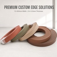Bandes de chantournage PVC pour meubles en bois, bandes de chantournage MDF, bandes de chantournage ABS, taille 22*0.5mm, couleur grain de bois pour meubles pré-collés