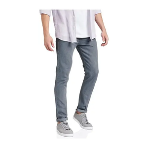 Jean droit vintage de luxe pour homme, taille mi-haute, coupe droite, en denim, style streetwear, idéal pour l'été - Product Image 1