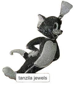 Grand pendentif de personnage de dessin animé glacé personnalisé rappeur hommes cadeau fait main bijoux vêtements de fantaisie pédant - Product Image 2