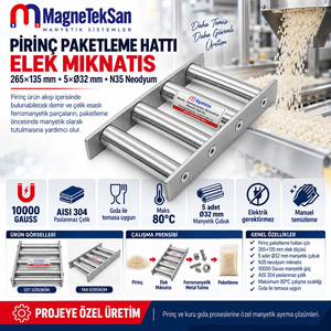 Séparateur magnétique de haute qualité 10000 Gauss pour la production et l'emballage du riz - Product Image 6