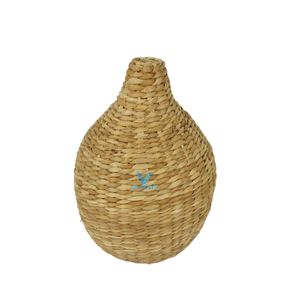 <b>Top</b> Quality Seagrass Water Hyacinth Flower Vase Woven Decorative Home Decor Supplier - Product Image 4