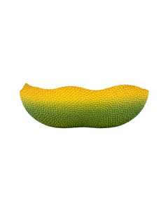 Bol en métal doré fait main irrésistible avec extérieur texturé vert-jaune pour fruits et collations, idéal pour offrir - Product Image 2