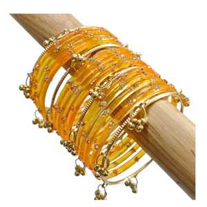 High Demanding Pakistani Indian Stainless Steel Churiyan Sets Women's Lightweight Wedding Wear Bridal Design Kashmiri <b>Bangles</b> - Product Image 1