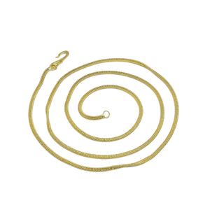 Collier chaîne pour femme en laiton plaqué or micro 14K 18K 24K, motif serpent, style maillons tendance, vente en gros - Product Image 3