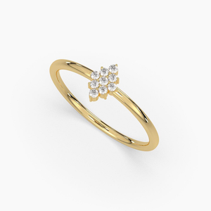 Bague de fiançailles personnalisée en or 14 carats, diamant de laboratoire certifié IGI, taille brillant, solitaire, bijoux fins pour cadeau d'anniversaire - Product Image 3