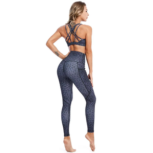 Conjunto Deportivo de Yoga para Mujer, Tallas Grandes, Sujetador Deportivo y Leggings con Bolsillo para Teléfono, Ecológico y de Secado Rápido, Venta al Por Mayor - Product Image 3