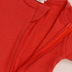 ชุดหมีแบบมีซิปสำหรับทารกเสื้อผ้าเด็กสีไม้ไผ่อีลาสเทนแบบพรีเมี่ยม - Product Image 3