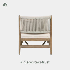 Chaise longue en teck pliable moderne artisanale, design écologique, construction durable, protection contre les intempéries, résistante aux taches - Product Image 6