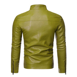 Best Quality Leather Jackets For <b>Men</b> Zipper Jacket Stand Collar In All Colors Sizes <b>Men</b> Leather Winter Jackets - Product Image 2