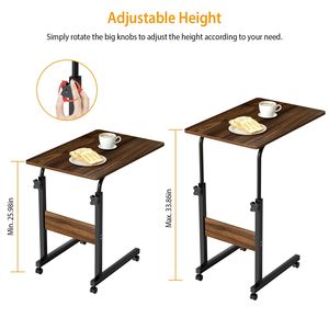 Tavolino Laterale C Sottile e Compatto per Laptop con Vano Portaoggetti per Divano, Letto, Spazi Ristretti, Tavolino da Caffè per Soggiorno e Camera da Letto - Product Image 3