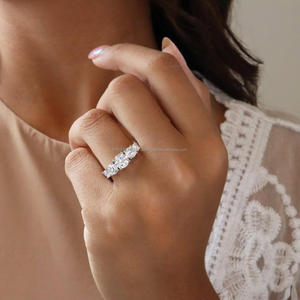 Igi/gia แล็บตัดเพชรวินเทจ14K สีเหลืองงานแต่งงาน/หมั้นแหวน unisex ในงานปาร์ตี้ทองคำสีขาว-คู่ควรกับแหวนครบรอบ - Product Image 1