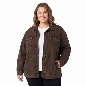 Classic Design <b>Custom</b> <b>Denim</b> <b>Jacket</b> Women Turn Down Collar <b>Denim</b> Jeans Plus Size Coat Ladies Button Up <b>Denim</b> <b>Jackets</b> Women's - Product Image 1