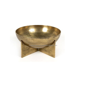 Bol de service en laiton finition royale pour réceptions et dîners, avec un élégant centre de table - Product Image 6