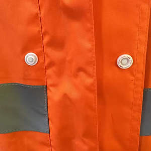 Combinaison de sécurité réfléchissante à manches longues en coton pour l'été, pour les travailleurs du bâtiment, antibactérienne, respirante, avec logo personnalisé - Product Image 3