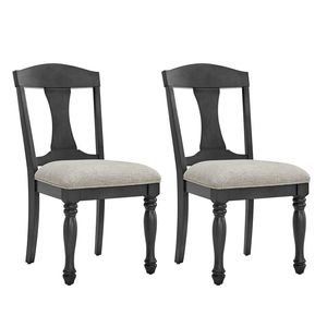 Set di 2 Sedie da Pranzo Retrò Stile Mid-Century con Struttura in Legno e Imbottitura per Cucina, Soggiorno e Ristorante - Product Image 2