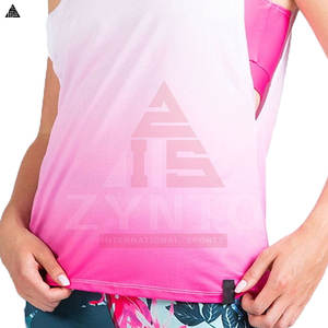 Tops Deportivos de Primera Calidad al por Mayor para Mujer, Tops Transpirables de Secado Rápido, Tops Deportivos de Algodón y Poliéster con Colores Personalizados - Product Image 6
