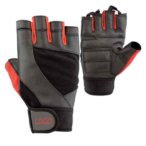 Guantes de Levantamiento de Pesas de Marca Privada con Protección de Palma de Cuero Genuino para Fisicoculturismo Profesional, Equipo de Gimnasio al por Mayor - Product Image 4