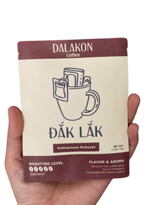 DALAKON Café molido Robusta DE ALTO tueste para goteo. Sabor amargo, con cafeína. Embalaje de caja, paquete de sellado con cremallera Kafei. - Product Image 2