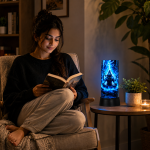 Lord Shiva LED Table Lamp Divine Meditation Night Light Spiritual Acrylic Desk Lamp Bedroom Living Room Home <b>Decor</b> Gift <b>Lighting</b> - Product Image 4