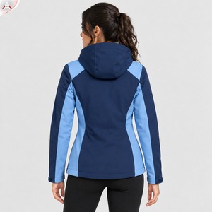 Veste softshell pour femme, chaude, confortable, coupe ajustée, coupe-vent, tissu respirant, pour la randonnée, le camping, les voyages et les activités de plein air - Product Image 3