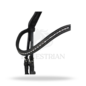 บังเหียนแบบ SNAFFLE สีดำ ขนาดมาตรฐาน สำหรับขี่ม้าแบบอังกฤษ เพื่อความสบายของม้า - Product Image 4