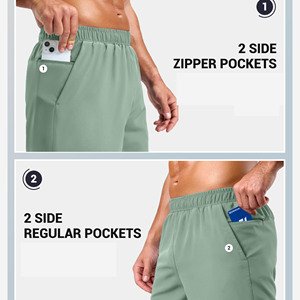 Short de course tendance pour homme, décontracté, fitness, course à pied, tennis, coupe ample, taille élastique, logo personnalisé - Product Image 5