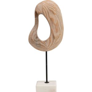 Magnifique vase en bois sculpté à la main, accent décoratif en bois naturel pour centre de table de mariage ou d'événement - Product Image 1