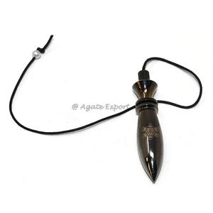 Meilleure qualité métal pendule goutte ouvrable Metatron gravé métal pendule divination artisanat - Product Image 3