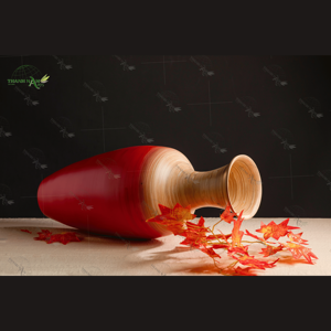 Fait à la main moderne minimaliste Antique bambou Vase en bois Style Vintage laqué en céramique décor à la maison accessoire pour la vie de mariage - Product Image 2