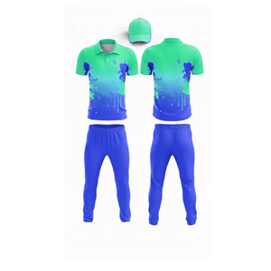 Tissu en maille pour uniforme de cricket à sublimation haute performance |   Tenue complète d'équipe de cricket pour hommes, femmes et jeunes : polo et pantalon - Product Image 2