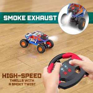 Voiture télécommandée tout-terrain Mirana High Speed ATV Rock Crawler Duster 2WD avec échappement de fumée, jouet pour enfants, rechargeable par USB type C - Product Image 5