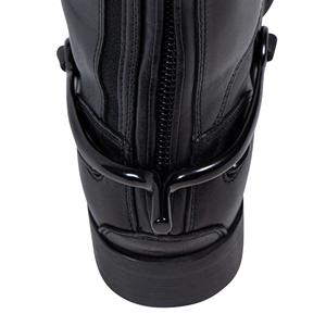 Éperons d'équitation noirs en acier inoxydable, éperons d'entraînement équestre durables en métal - Product Image 4