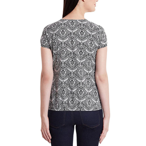Nouveau design de t-shirt pour femmes en sublimation, prix de gros, prix bas, personnalisable, séchage rapide, respirant, écologique, 100% coton pour femmes - Product Image 2