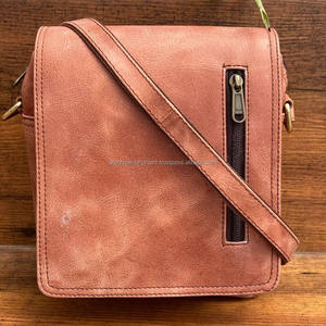 Hot Selling Premium Full Grain Genuine Leather <b>Men's</b> Side <b>Bag</b> Vintage Small Handbag <b>Messenger</b> Crossbody <b>Bag</b> Single Shoulder <b>Bag</b> - Product Image 2