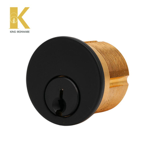 ลูกบิดประตูแบบฝัง 25 มม. ร่องกุญแจแบบแบน สีดำทองเหลืองแท้  แบบ KA KD ให้เลือก - Product Image 1