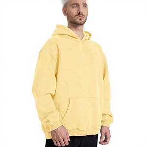 เสื้อฮู้ดสีเหลืองแบบยูนิเซ็กซ์ ทรงปกติ ผ้าอ็อกซ์ฟอร์ด เป็นมิตรกับสิ่งแวดล้อม น้ำหนัก 430 กรัม ดีไซน์กระเป๋าแบบลำลอง เหมาะสำหรับใส่ในฤดูหนาว มีโลโก้ด้านหน้า - Product Image 4
