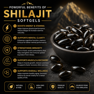Gélules de Shilajit de l'Himalaya de qualité supérieure avec acide fulvique et oligo-éléments, gélules de Shilajit pur fabriquées à partir de résine de Shilajit authentique - Product Image 3