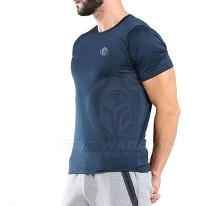 Camisetas de compresión para hombre de color sólido, ropa de verano, hechas en Pakistán. - Product Image 5