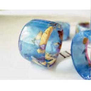 กำไลเรซิ่นแฟชั่นงานศิลปะสร้างสรรค์ ทำด้วยมือ ปรับแต่งสีและขนาดได้ ขายดีจากอินเดีย สำหรับผู้หญิง ของขวัญงานแต่งงาน - Product Image 4