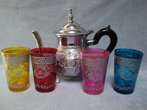 Moroccan <b>Tea</b> Glasses With Gift Box Luxury <b>Tea</b> Cups <b>Set</b> Custom Print - Product Image 2