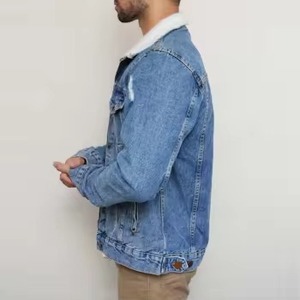 Veste en jean pour homme ASTURBAN WEAR, coupe slim, style streetwear, col rabattu, imperméable, respirante, veste d'extérieur écologique - Product Image 3